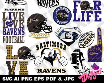 Baltimore Ravens Svg Etsy