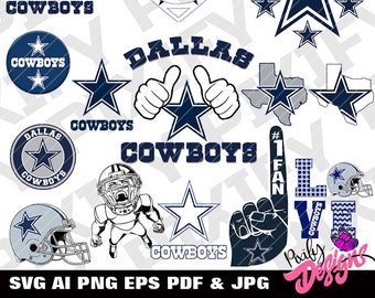 Download Free Cowboys Svg Etsy SVG Cut Files