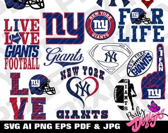 New York Giants Svg Etsy