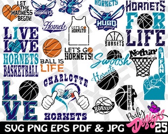 Charlotte Hornets Svg Etsy