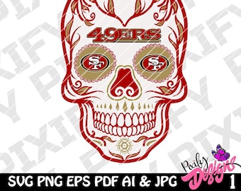 Download 49ers Skull Etsy