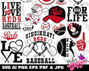 Cincinnati Reds Svg Etsy