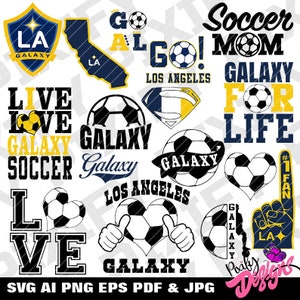 Los Angeles Galaxy svg Soccer svg LA Galaxy svg Major | Etsy
