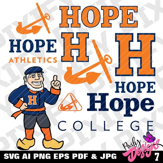 Hope College Hope College svg Hope svg College svg Etsy
