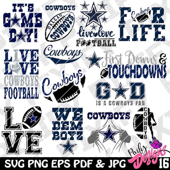 Download Dallas Cowboys Svg Svg Files For Cricut Football Svg Sports Etsy