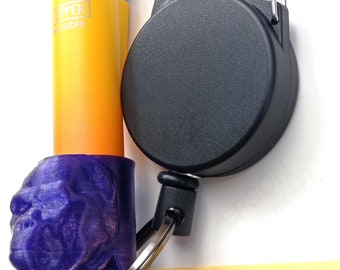 3D Printed Gorilla Clipper Lighter Leash, Retractable Keychain