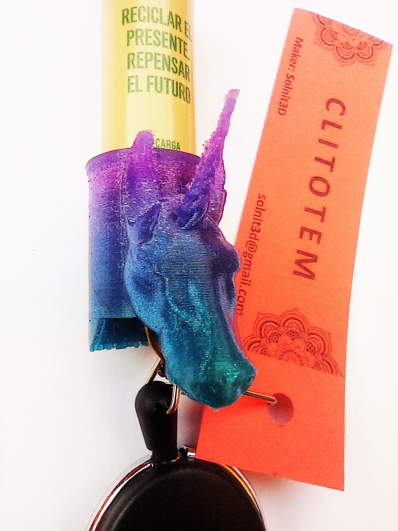 UNICORN Clipper lighter leash. 3D printed clitotem with Etsy