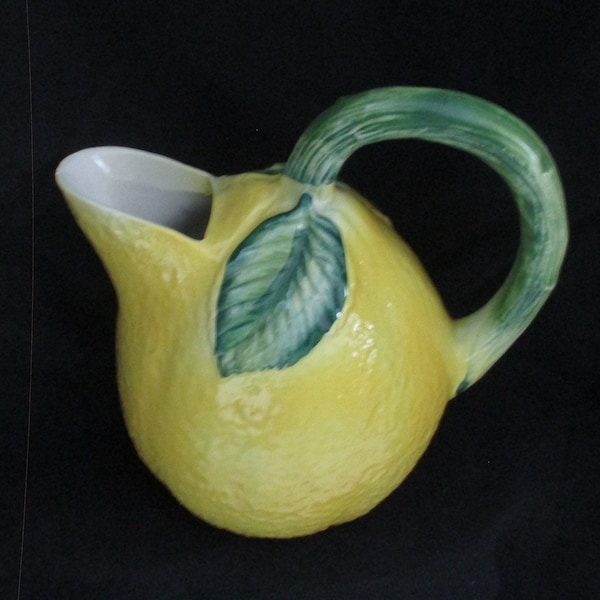 Yellow Ware Pitcher Etsy