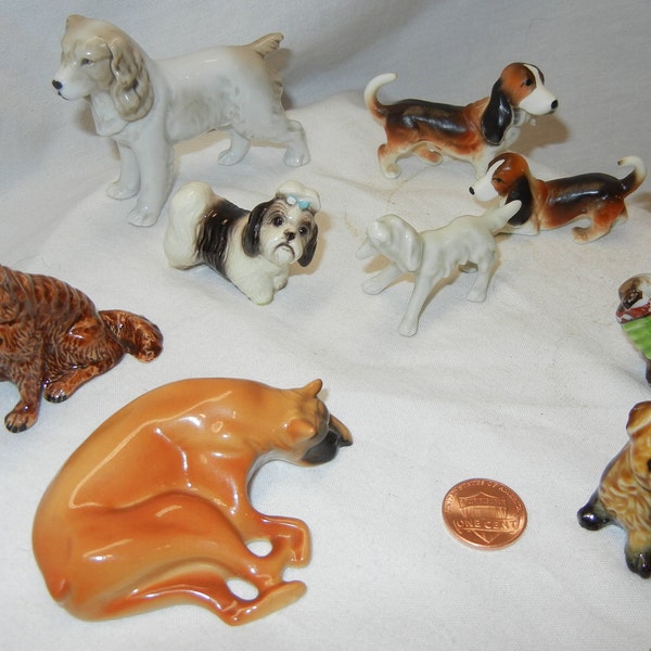 Dogs figurines, Dog lover, Fairy Garden, Doll House accessories, Miniatures,  Terrariums, Dioramas,