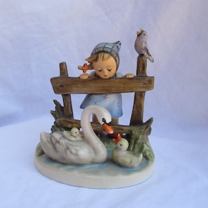 Hummel Goebel figurine, Feathered Friends,  #344 Figurine, Mother&#39;s Day gift, collectible Figurine