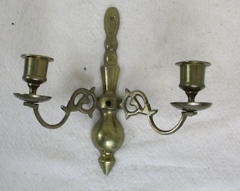 Brass Wall Mount Candle Sconce, Candelabra, Candle Holder,