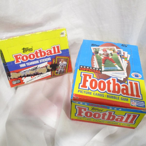 Football Cards, Topps football Collectible Cards and Stickers boxes