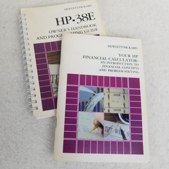 HP-38E オーナーズハンドブック & プログラミングガイド 金融電卓 