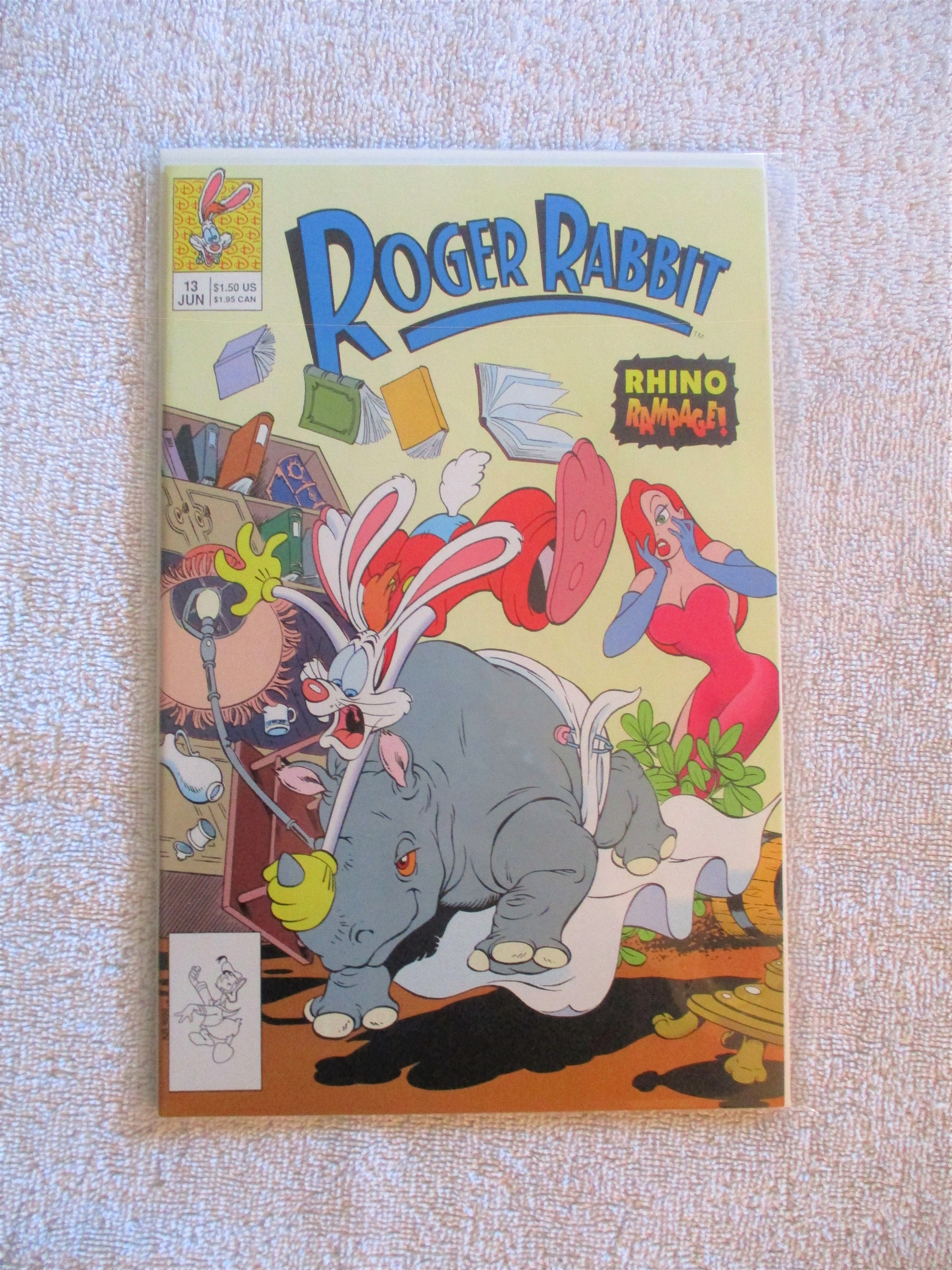 Roger Rabbit Comic Roger Rabbit: 1990 by Walt Disney Company, Published Monthly by W.D ...