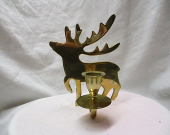 Reindeer Candle holder, Studio Nova Brass Silhouette, Christmas, Holiday decor