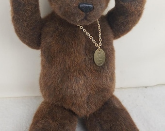 Little Folks Teddy Bear 1980's Fully Jointed 18