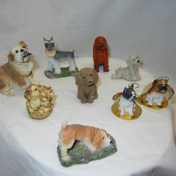 Dogs figurines II, Dog lover, Fairy Garden, Doll House accessories, Miniatures,  Terrariums, Dioramas,