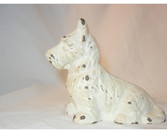 Vintage Porcelain / Ceramic Scottish Terrier Dog Black by Beswick