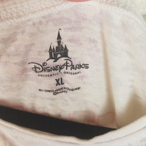 Disney Parks Minnie Mouse T-Shirt Womens XL White vntg Burnout Jersey 28 image 5