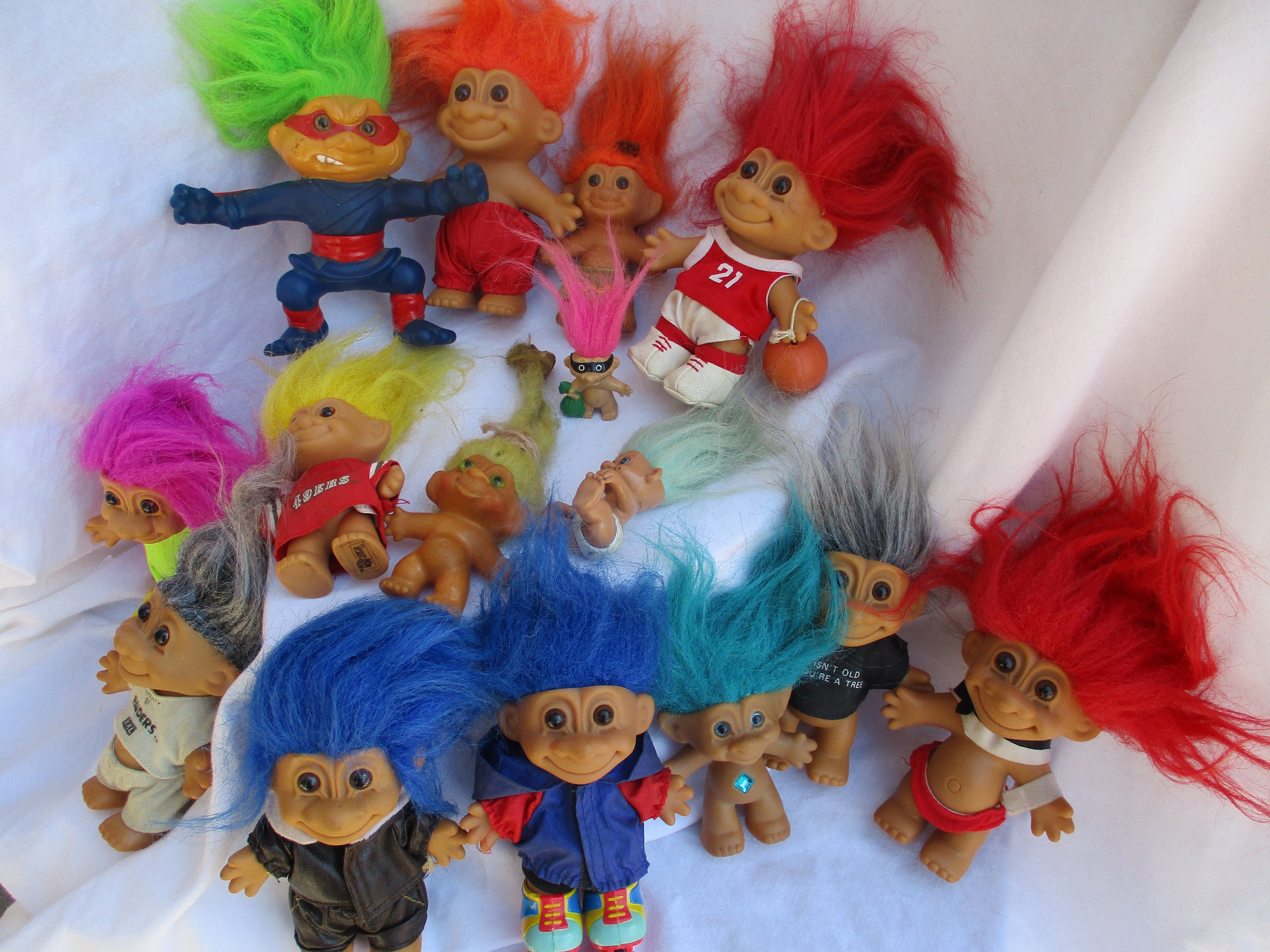 Blue Hair Troll Doll - 5" Russ Berrie - wide 1