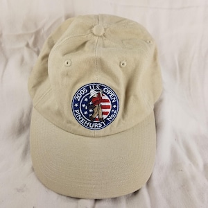 USGA 2005 US Open Pinehurst No 2 Member Golf Hat Tan Adjustable Baseball Cap