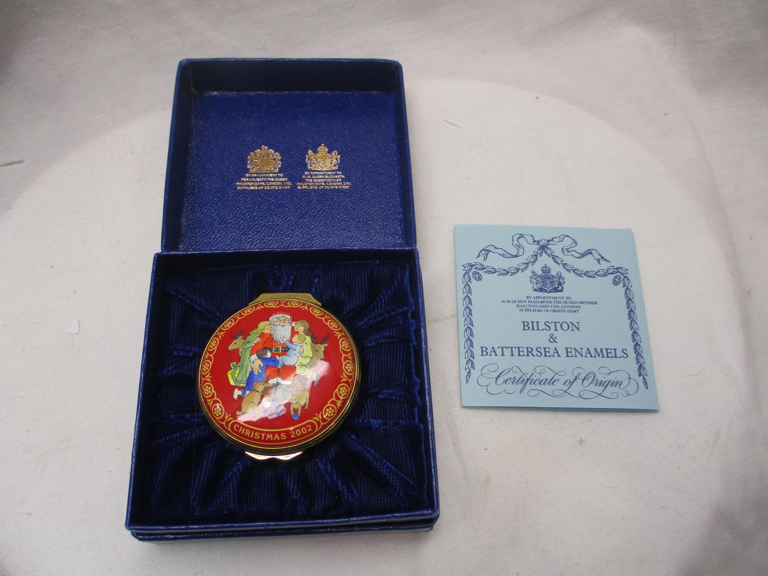 Enamel Box Halcyon Days Christmas 2002 Snuff Box Pill Box - Etsy