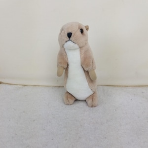Prairiehond pluche knuffeldier bruin wit Uniek leuk cadeaudecor
