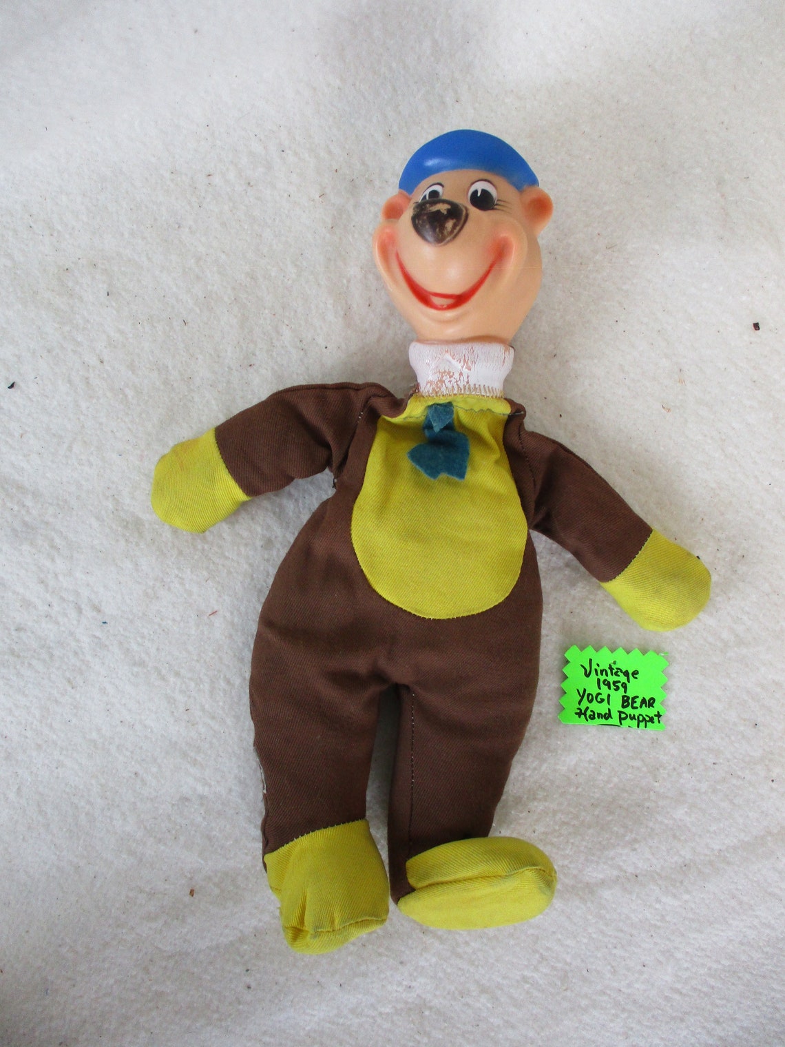 Yogi Bear Hand Puppet Hanna Barbara Puppet Yogi Figurine Etsy