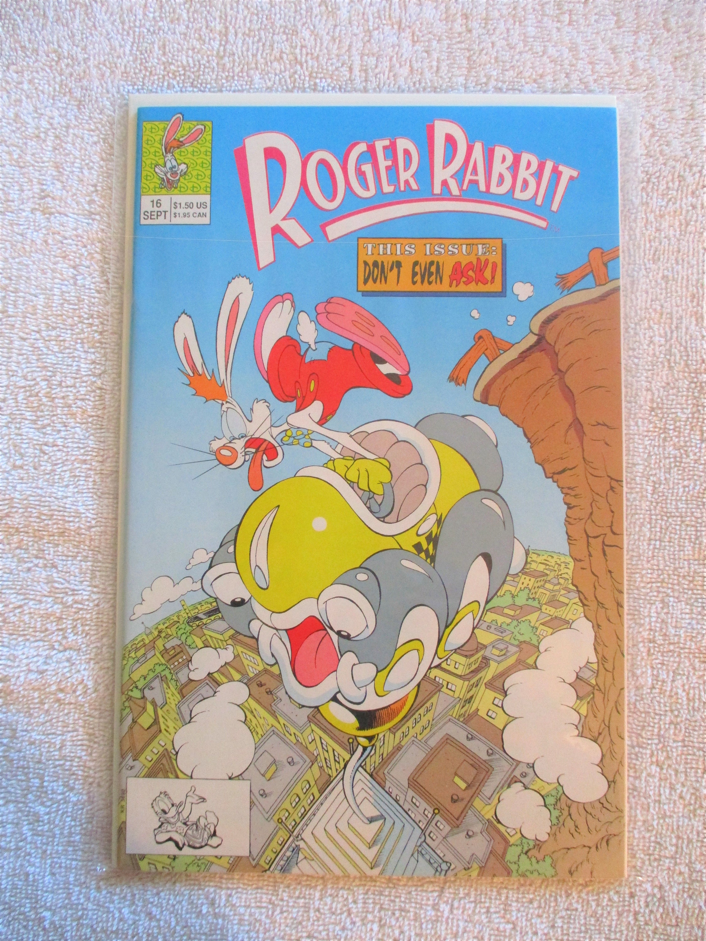 Roger Rabbit Comic Roger Rabbit: 1990 by Walt Disney Company, Published Monthly by W.D ...