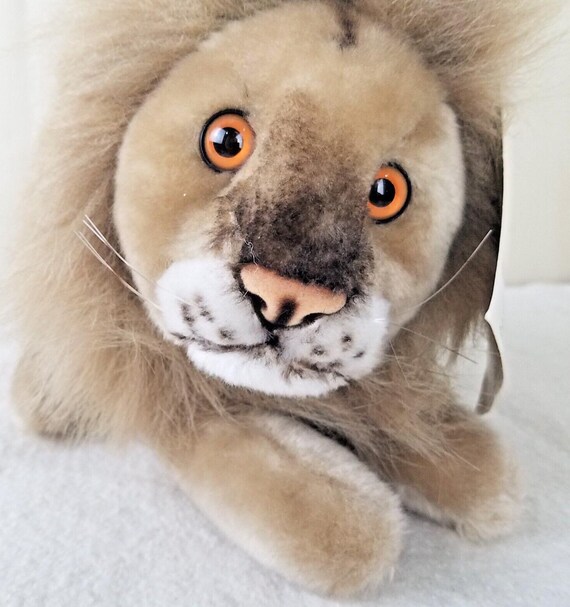 Collezione Zoo Pals Leone Peluche Peluche 11” VTG NWT Italia