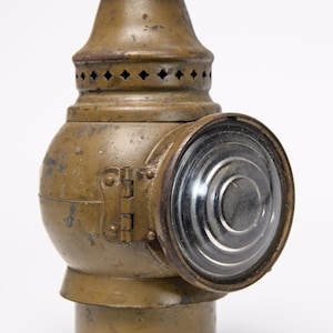 Vintage Brass Carbide Bicycle Lamp - Early 1900s Antique Lighting