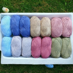 HEMP COTTON Yarn, Amigurumi yarn, Lace weight yarn