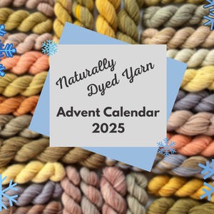 Hand Dyed Yarn Advent Calendar, Christmas gift, personalized gift