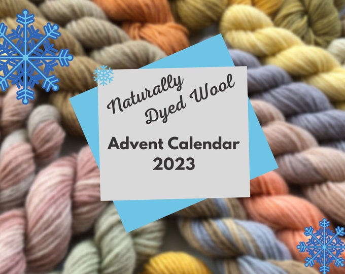 Hand Dyed Yarn Advent Calendar, Christmas Gift, Personalized Gift Etsy
