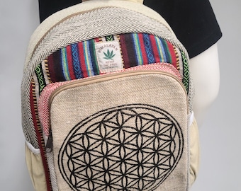 Himalayan Hemp Flower of Life Backpack