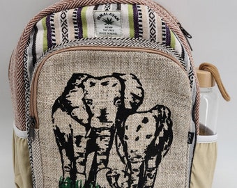 Himalayan Hemp Elephant Backpack