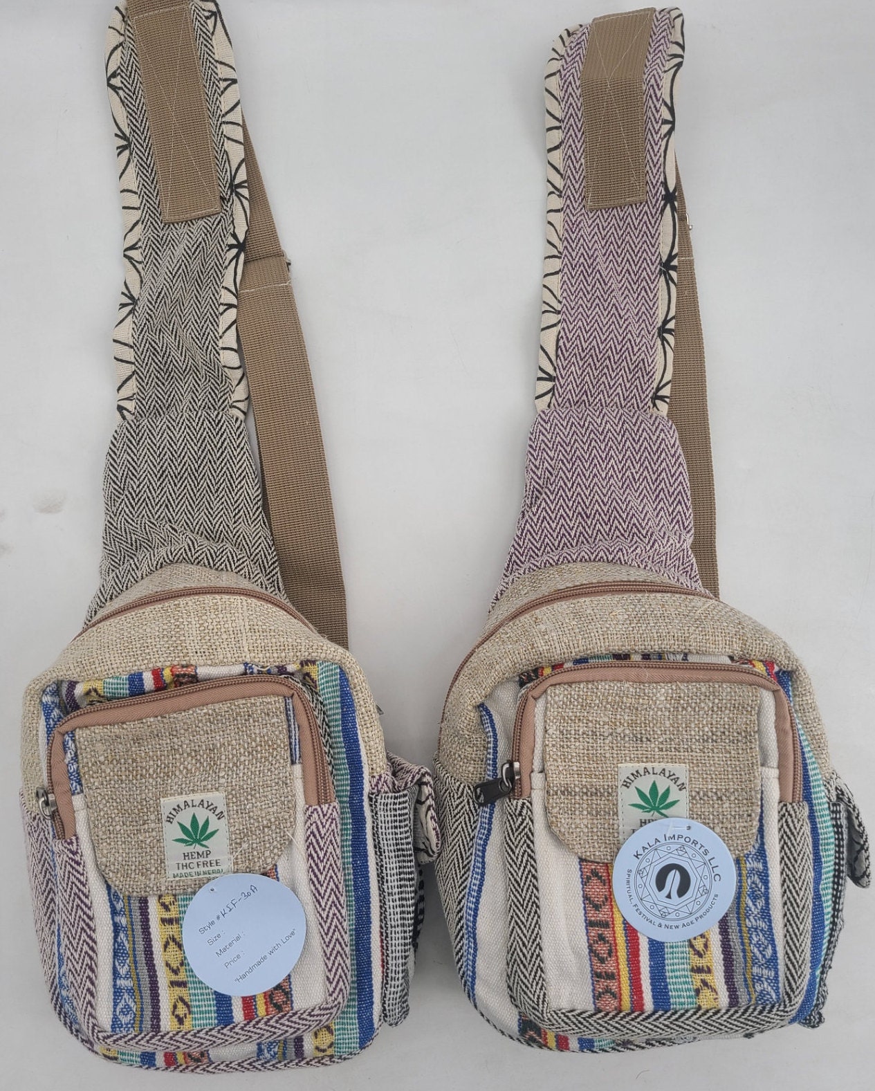 Hemp Cotton Crossbody Travel Bag Etsy