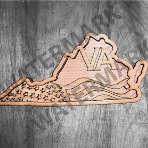 Virginia State Bundle, Cut Files, State Bundle svg File, Cricut cut files, Virginia state clip art (ai, dxf, eps, lightburn, pdf, svg)