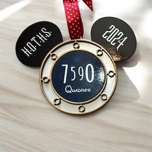 Personalized Disney Cruise Ornament 2025, Porthole, Mickey Family Cruise Ornament, Stateroom door number cabin