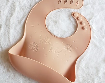 Baby Bib Engraved Baby Bib Silicone Baby Bib Engraved Silicone Baby Bib Engraved Baby Gift Food Grade Silicone Bib Washable Baby Bib