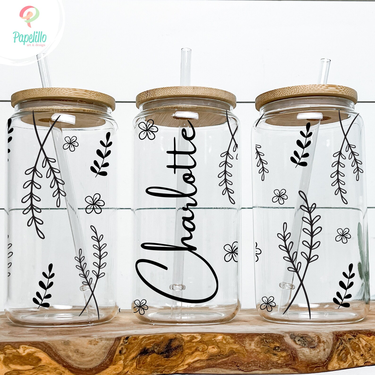 Personalized Glass Coffee Cup Name Glass Iced Coffee Cup With Etsy