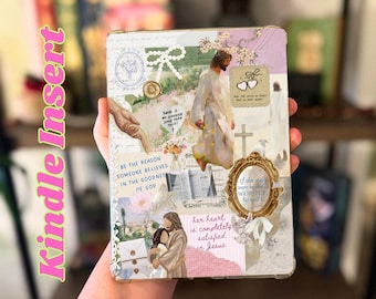 Christian Kindle Insert | Laminated Collage Style