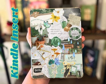 Kindle-inzetstuk Plant Mom: gelamineerde collagestijl
