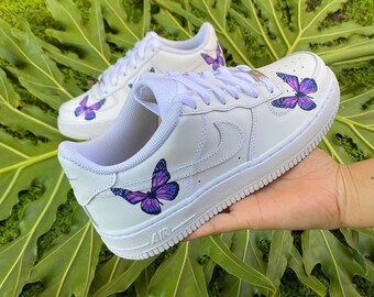 air force 1 butterfly purple