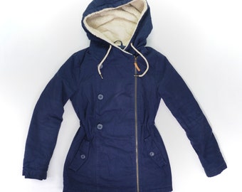 Even & Odd Hooded Womens Jacket - Blue - XS