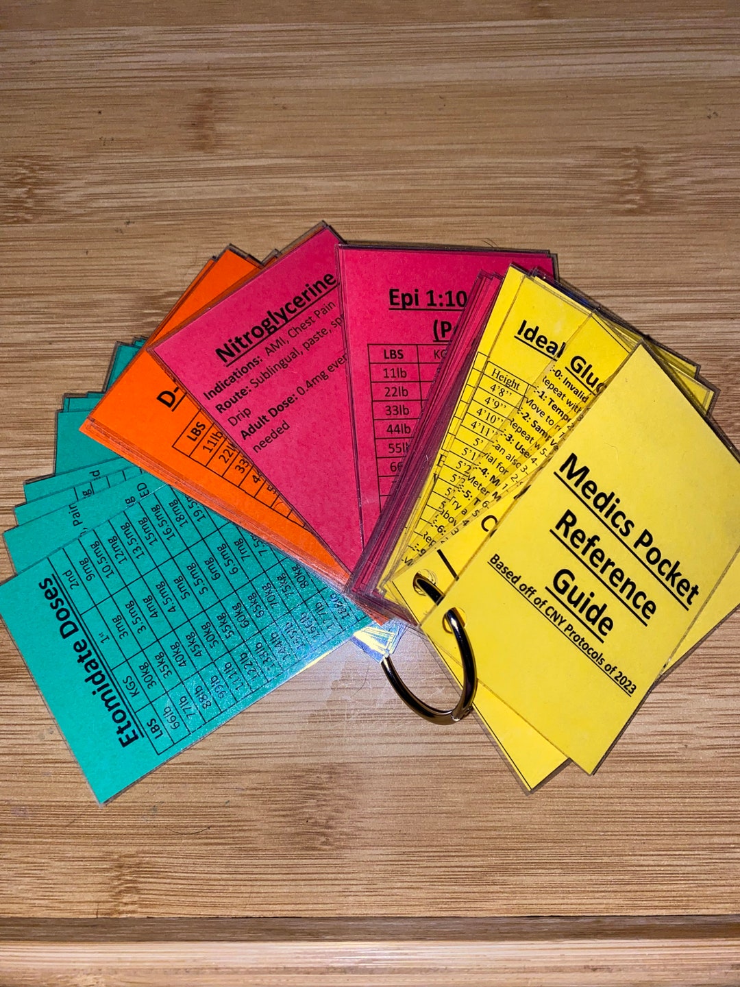 Paramedic Reference Cards - Etsy