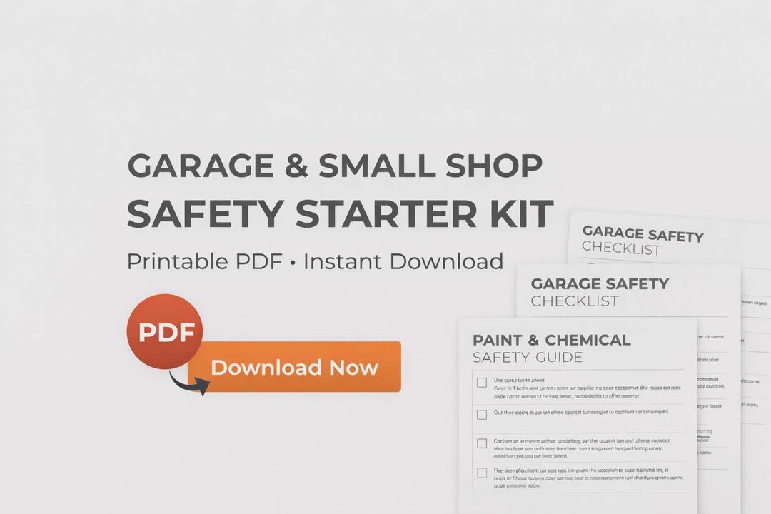 Garage Safety Checklist PDF for Home Workshop & Small Shop - Etsy Australia