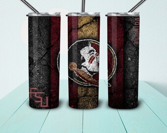 Semi FSU Tumbler 20 oz Skinny Tumbler Wrap Sublimation Designs, Full Tumbler Wrap, Digital Downloads Png