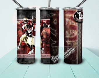 Semi Fsu Tumbler, 20oz Skinny Tumbler, Straight, 20 oz. Designs, Soccer png, Sublimation, tumbler designs, PNG file