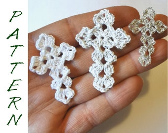 Crochet Cross Pattern: Easter, Baptism, Christmas Motif (PDF)